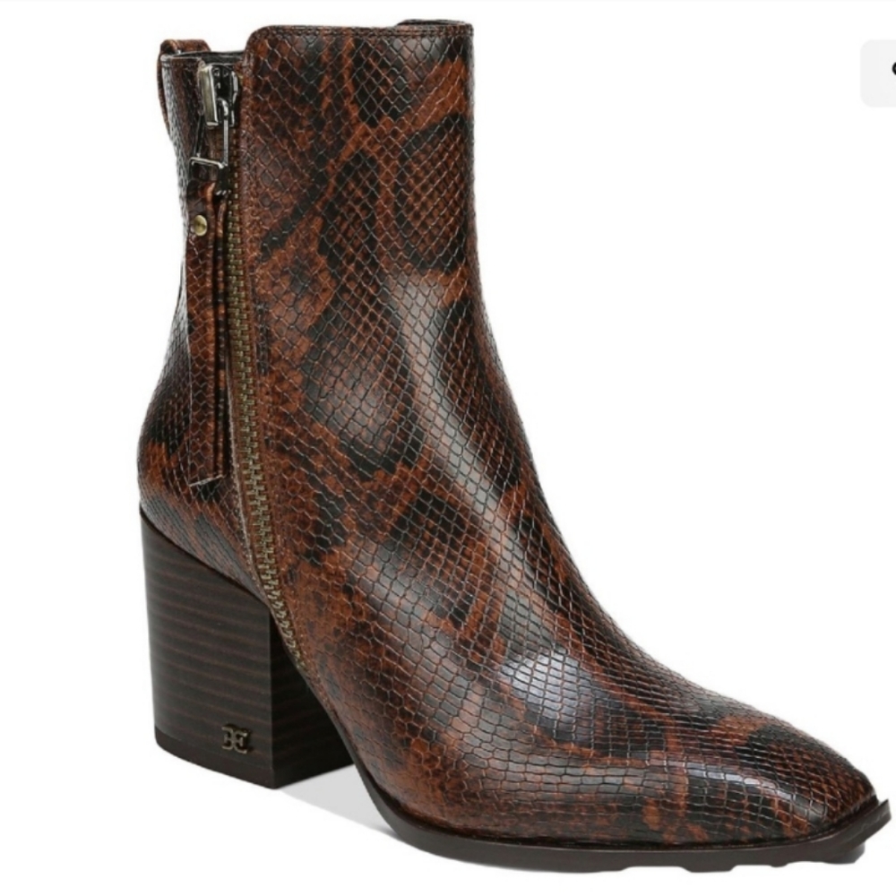 SAM EDELMAN Carlysle Women's  Leather Ankle-Boot Size 6